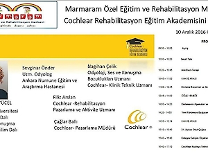 Cochlear Türkiye, Odyoloji Ve Konuşma Bozukluklari