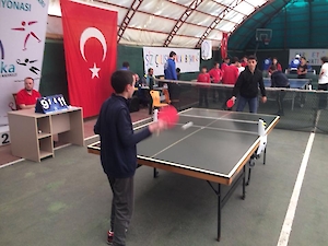 Masa Tenisi Turnuvasina Katildik