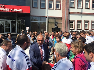 Sayın Çorlu Kaymakamımız Levent Kiliç&#039;i Uğurladık.